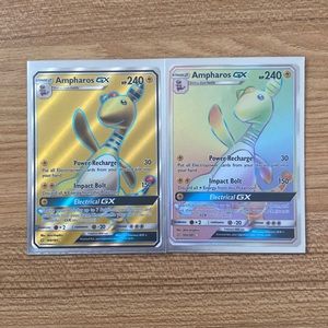 Rainbow and Secret rare Ampharos
